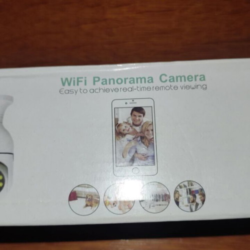 Panoramic Wifi IP Camera Bulb E27 2MP HD with Motion Sensor & Night Vision