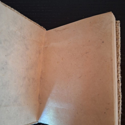 Handmade small notebook with Lokta paper, like new