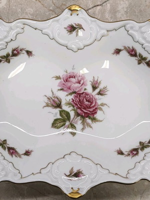 Kaiser Bavaria Moosrose platter like new with gold details
