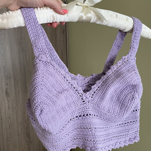 Handmade lilac top new