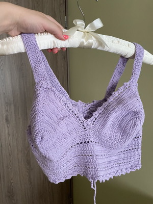 Handmade lilac top new