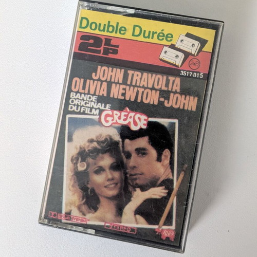 Grease original soundtrack cassette used