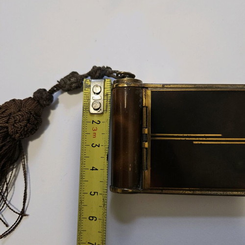 Vintage Art Deco Compact and Lipstick used personal item
