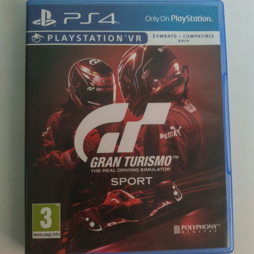 Gran Turismo Sport PS4 game like new, VR compatible