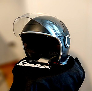 Κράνος Vespa VJ (Black Matt) - μέγεθος medium