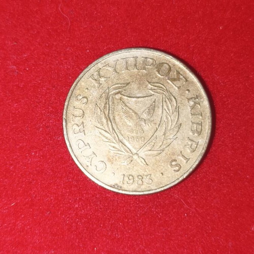 Cyprus 10 Cent Coin used