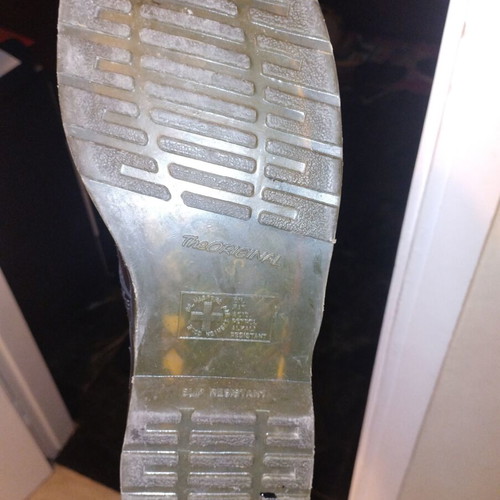Dr. Martens 1919 Steel Toe Leather Boots size 45 like new, black