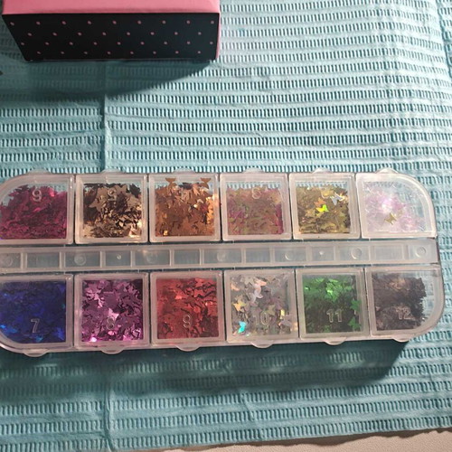 Nail products new, set with gels and nail forms