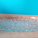 Glass serving platter like new