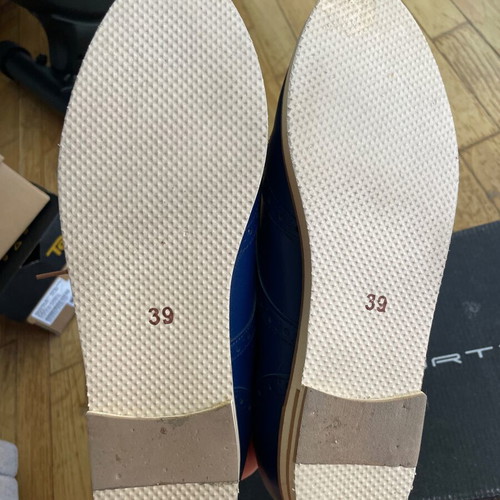 Oxford leather shoes Mourtzi navy size 39 new