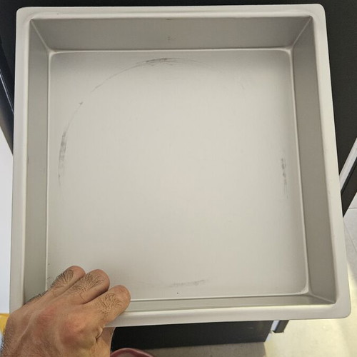 PME Square Baking Tray 30x30x10 cm like new, anodized aluminum