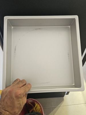 PME Square Baking Tray 30x30x10 cm like new, anodized aluminum