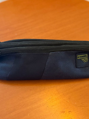 Saccool Work Out school pencil case used, blue-black