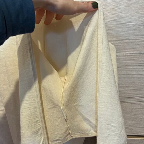 Sisley long-sleeve blouse white new, size small