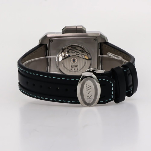 RSW RSWA152OH-SL-9AB men's automatic watch new, black and turquoise