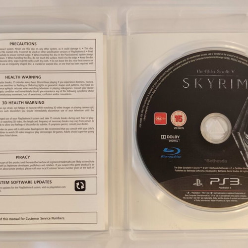 The Elder Scrolls V: Skyrim PS3 game like new
