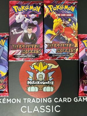 Pokemon TCG Destined Rivals Booster Packs new, set of 4