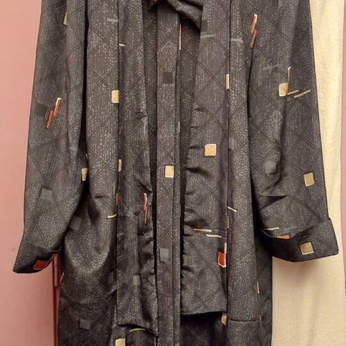 Women's dress with jacket medium like new, black and blue