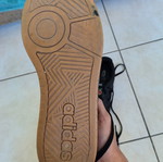Παπούτσια Adidas Hoops μεταχειρισμένα, casual, μέγεθος 44.5, μαύρο και καφέ