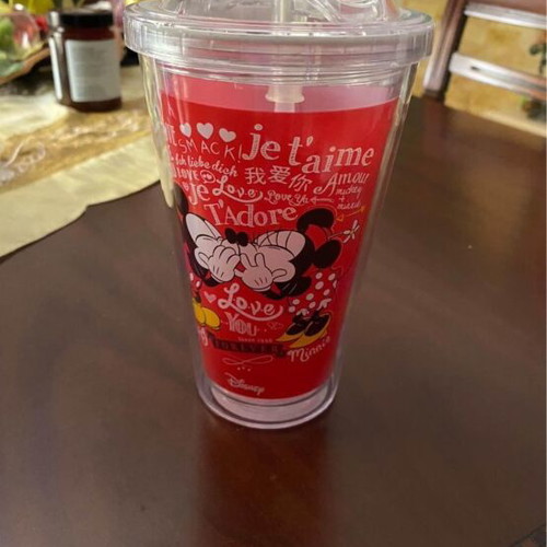 Reusable cup with straw new