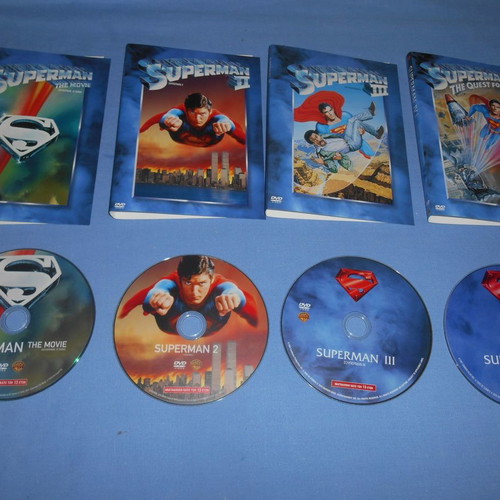 Superman 4 movies DVD used with subtitles