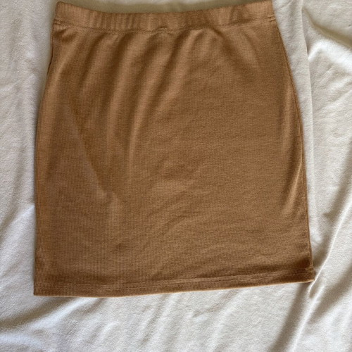 Shein camel skirt, short with side slit