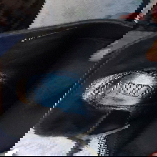 Γυναικεία μποτάκια μπόικερ από δέρμα "NUDE" σαν καινούργια, μαύρα