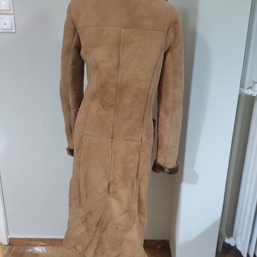 Zara long suede leather coat like new, size S/M