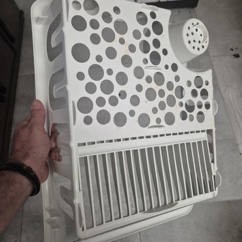 IKEA FLUNDRA dish rack with cutlery and glass holder