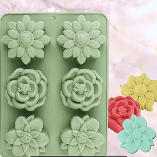 Silicone mold used for making wax flowers, large and soft