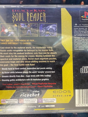 Legacy of Kain Soul Reaver PlayStation 1 game used without manual