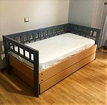  Μονό παιδικό κρεβάτι LARO με το στρώμα του