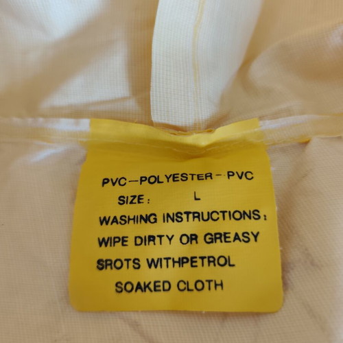 Yellow Nitscerada Large like new, raincoat size with hood