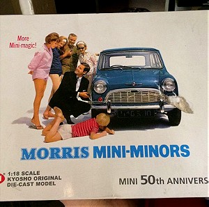 MORRIS MINI 1959 MINORS 50TH ANNIVERSARY EDITION / KYOSHO / 1:18 - RED / DIECAST