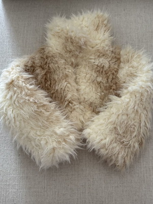 Fur jacket Boutique for 2-year-old girls, beige, size 92 cm