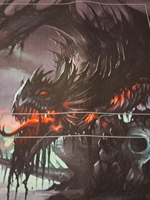 Magic the Gathering επιφάνεια παιχνιδιού 'Swamp Dragon', νεοπρένιο, 59x35 εκ