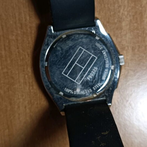 Tommy Hilfiger watch like new, steel, orange, waterproof
