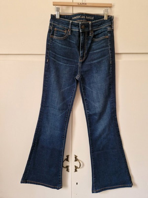 American Eagle high-rise jeans like new, XS/S, blue