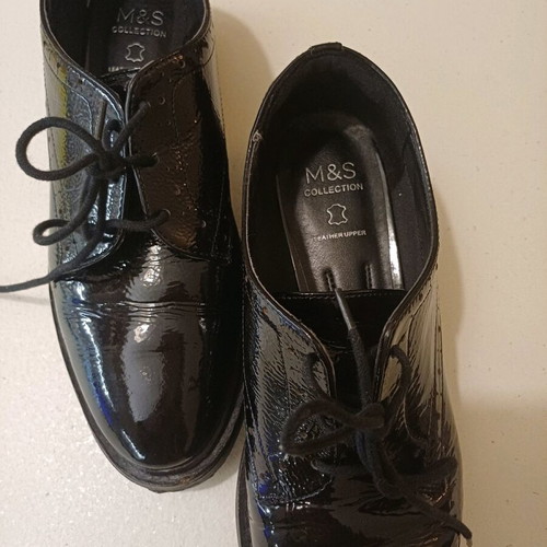 Ted Baker shoes and Marks and Spencer oxfords used, size 39, black