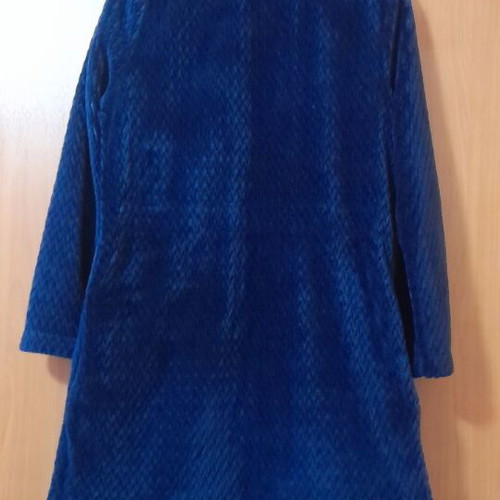 Oysho women's robe used, dark blue, size S, polyester fleece