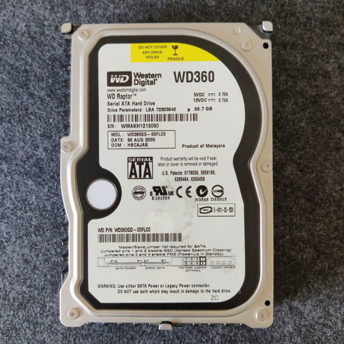 Western Digital Raptor WD360 36GB 10,000 RPM SATA hard drive