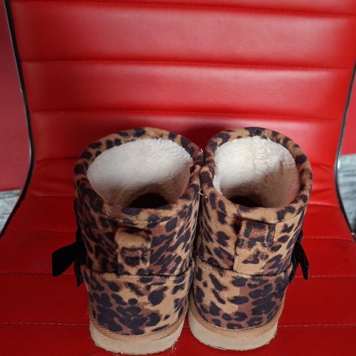 Children's leopard print boots used, size 32-33 H&M