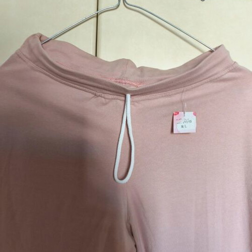 Women's leggings pink with white stripe new, sizes S M