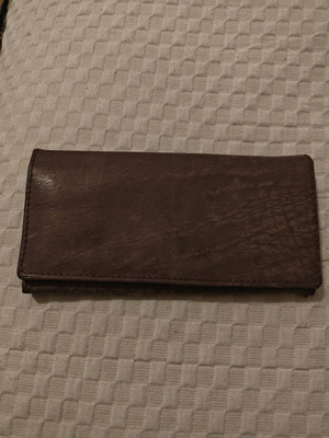 Leather women's wallet new brown