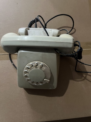 Old home phone used, corded