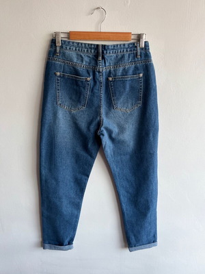 Дамски boyfriend дънки I SAW IT FIRST нови, размер M, синьо