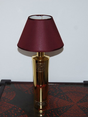 Handmade Table Lamp New from Gold Vodka Bottle