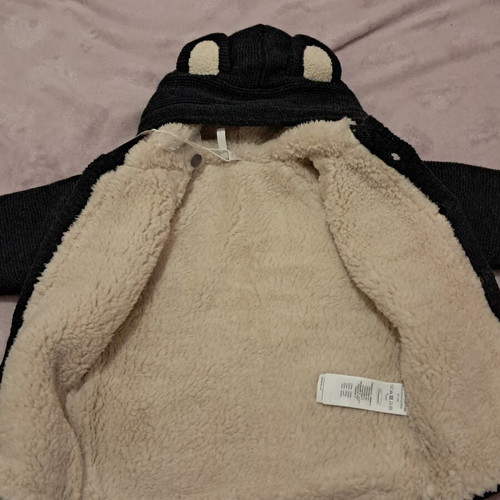Orchestra baby jacket with fur and hood 18 months new