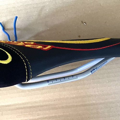 Italia Nitrox Genuine Gel vintage bicycle saddle with central anatomical strip