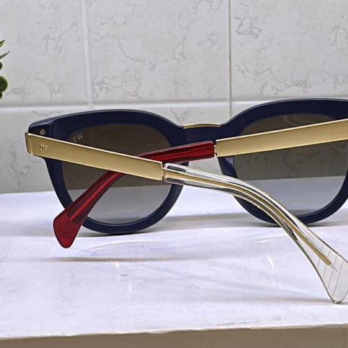 White Shark Women's Sunglasses Cat Eye Blue and Gold New